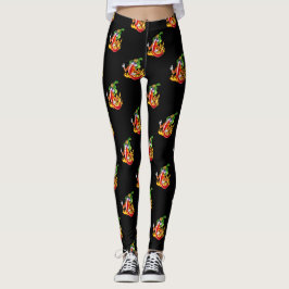 Legging Engraçados E Orgulhosos Chili Em Fogo Dá Mãos