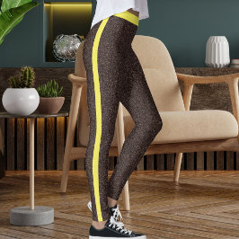 Legging Epresso Amarelo Espalhetas Espalhetas Com Espalhaç