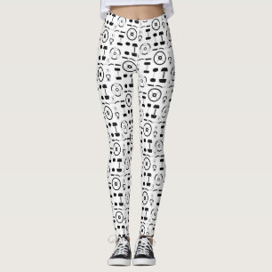Legging Equipamento de Gym Negro Minimalista