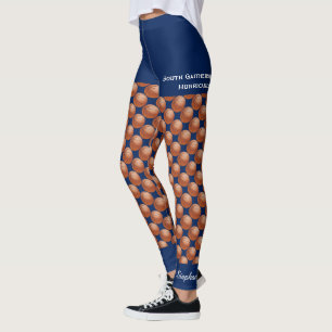 Legging Equipe de basquetebol, nome, falso Blue Shorts
