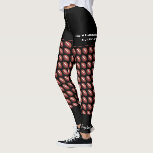 Legging Equipe de futebol, Shore Negra Falso, Nome