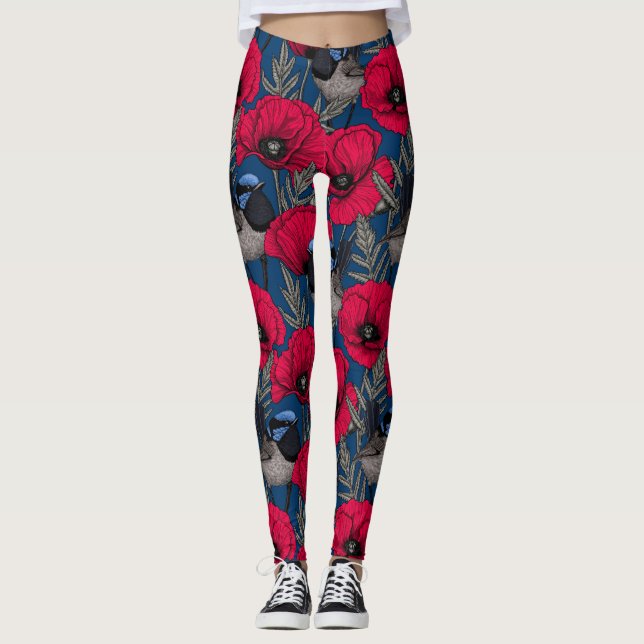 Legging Erva de fada e papoila (Frente)