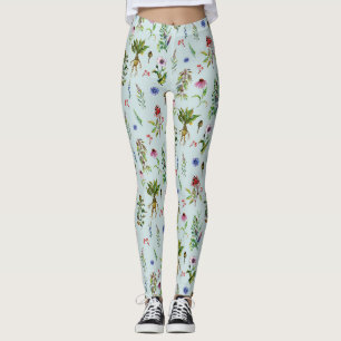 Legging Ervas Caprichosas em Verde Menta
