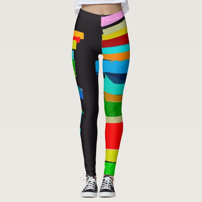 Legging Escadas coloridas (Frente)