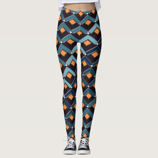 Legging Escadas em padrão de escadas Altona (Frente)