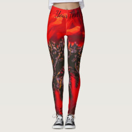 Legging Escadas Vermelhas Vivas