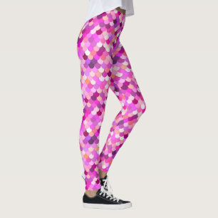 Legging Escalas de Sereia, Violeta, Ametist e Coral