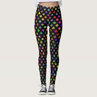 Legging Escamas de sereia com respingos de tinta