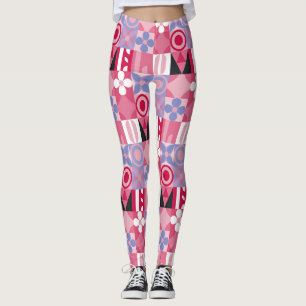 Legging escândalo rosa e azul