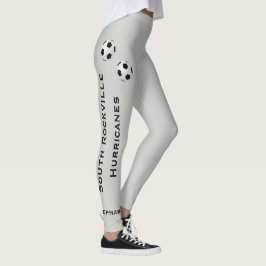 Legging ESCOLHA A SUA COR ou Equipe de Futebol de Cinza co