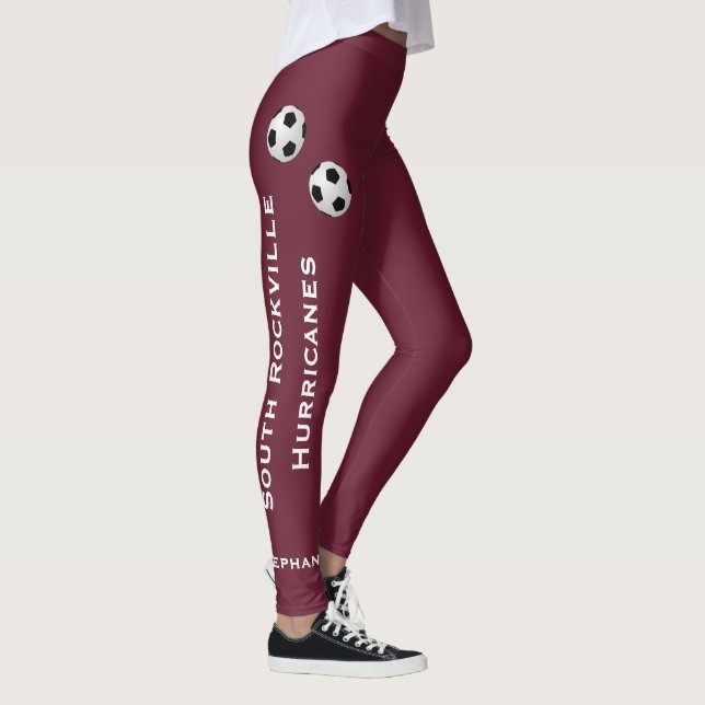 Legging ESCOLHA O SEU COLOR, Nome, Burgundy (Direita)