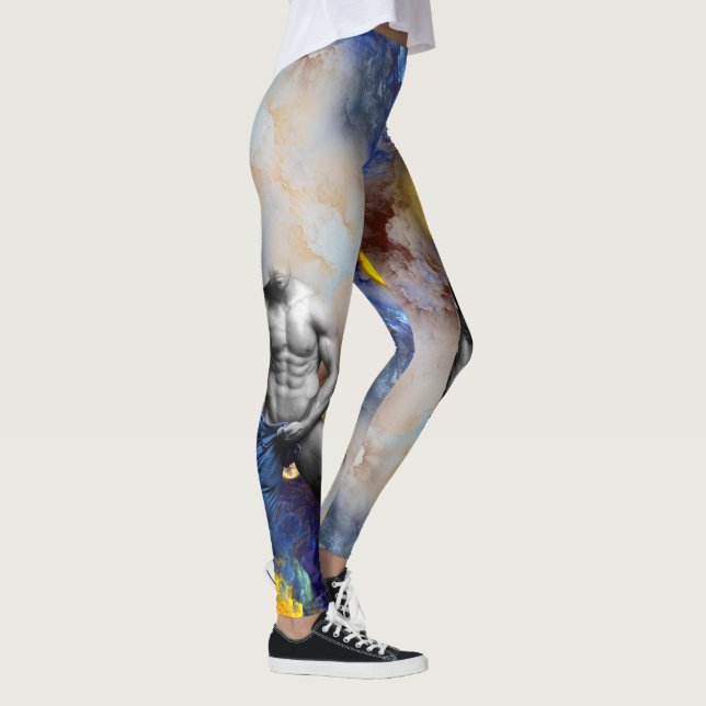 Legging Escorregadio muscular do SlipperyJoe (Direita)