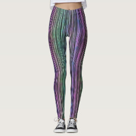 Legging escovas escuras do arco-íris com escovas de AVC: