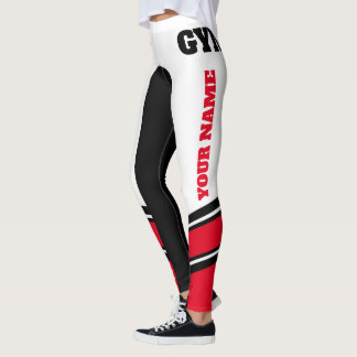 Legging Escreva seu nome preto/branco/vermelho