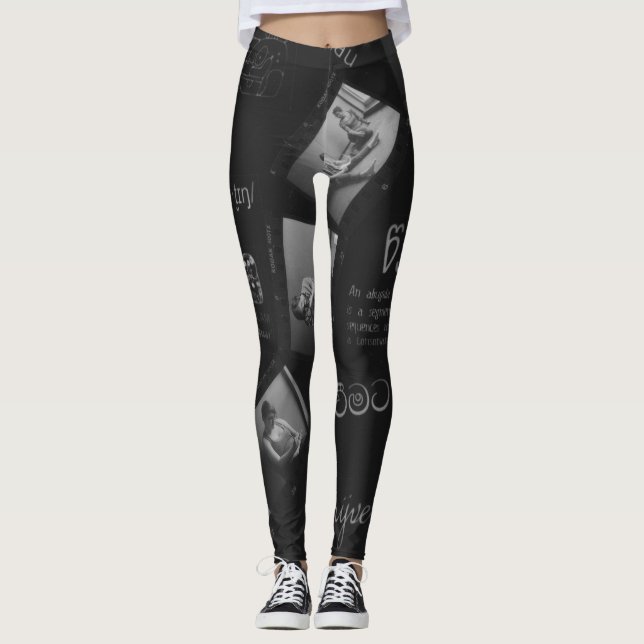 Legging Escrevendo fotografia (Frente)
