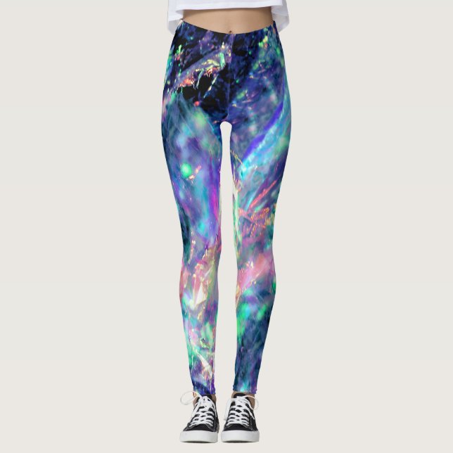 Legging escuridão e luz, opal escuro: (Frente)