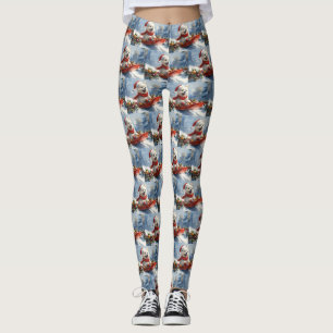 Legging Eskimo americano no Sledge Deixe nevar o Natal
