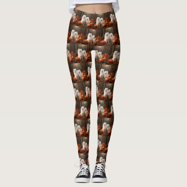Legging Eskimo Americano Puppy Autumn Delight Pumpkin (Frente)