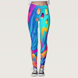 Legging Espectral Ghost Halloween Art