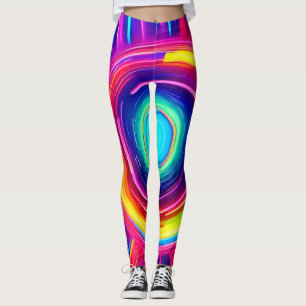 Legging Espectro Circular: Uma Exploração Vibrante de Cor