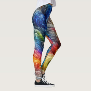 Legging Espectro de oscilação de Abstrato de Contemporâneo