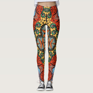 Legging Espetáculo homogêneo e colorido étnico popular mex