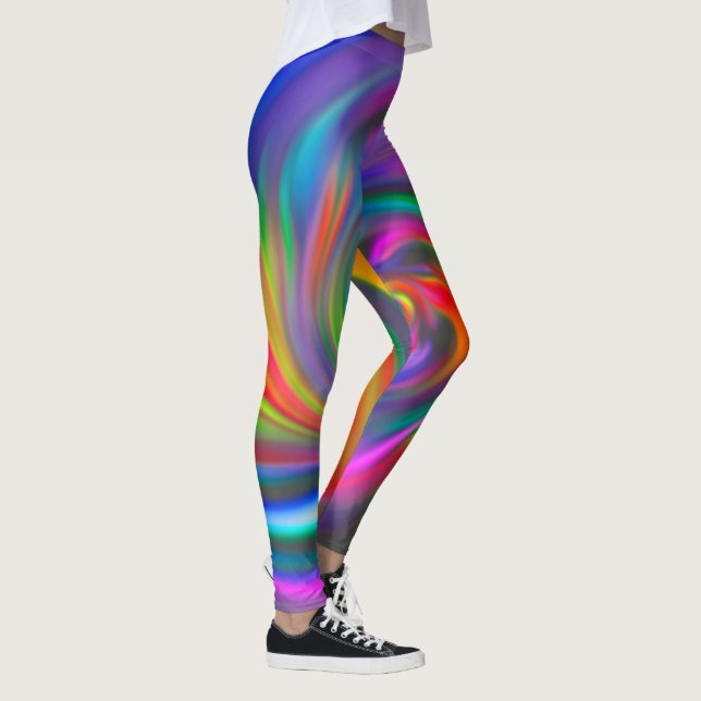 Legging Espirais em Segundo Plano abstrato soft 1 (Direita)