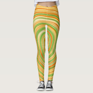 Legging Espiral de coloridos de citros divertidos