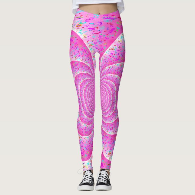 Legging Espiral Rosa (Frente)