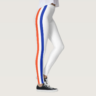 Legging Espírito de Equipe da Flórida, Laranja, Branco e A
