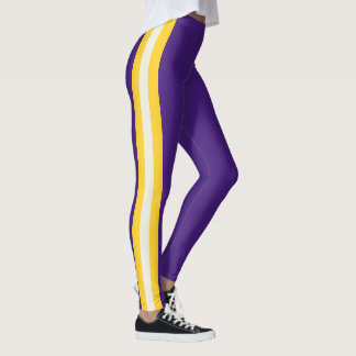 Legging Espírito de Equipe de Lousiana no Roxo