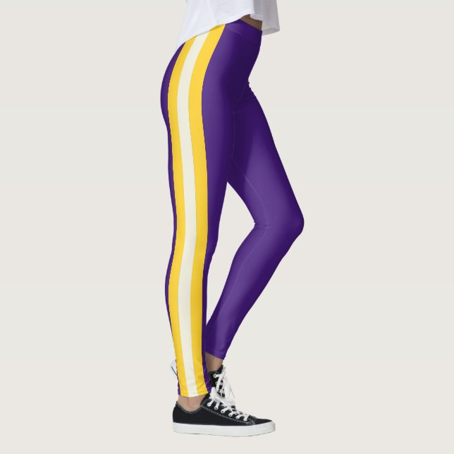 Legging Espírito de Equipe de Lousiana no Roxo (Direita)