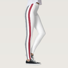 Legging Espírito de Equipe do Alabama, Carmesim, Cinza e B