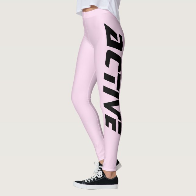 Legging Esporte Ativo Cor Lavanda Limpa Leve (Esquerda)