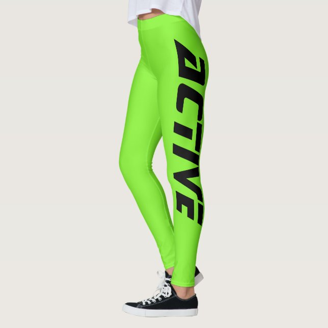 Legging Esporte Ativo Verde Neon (Esquerda)