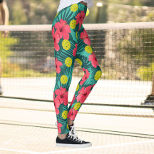 Esportes de Flor Tropical de Hibiscus do Picleball