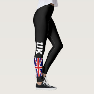 Legging Esportes de marca personalizados com bandeira brit