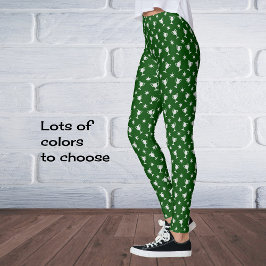 Legging Esportes troféus - estrela símbolo - padrão verde