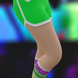 Legging Esportes Verdes Curtem a Moda dos 80 Mais Quente n