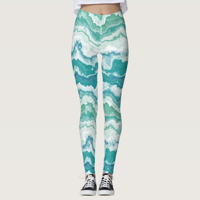 Legging espuma marmoreada: (Frente)