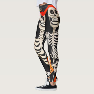 Legging Esqueleto de Halloween