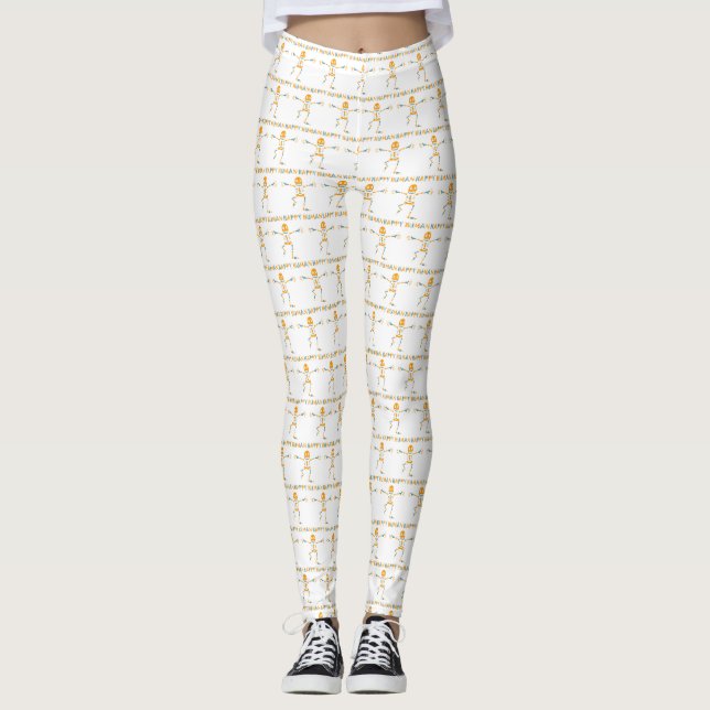 Legging Esqueleto humano feliz (Frente)