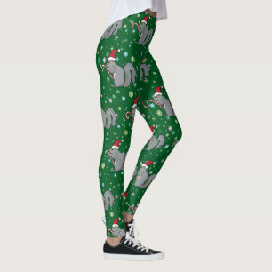 Legging Esquilo que guardara o bastão de doces e que vest