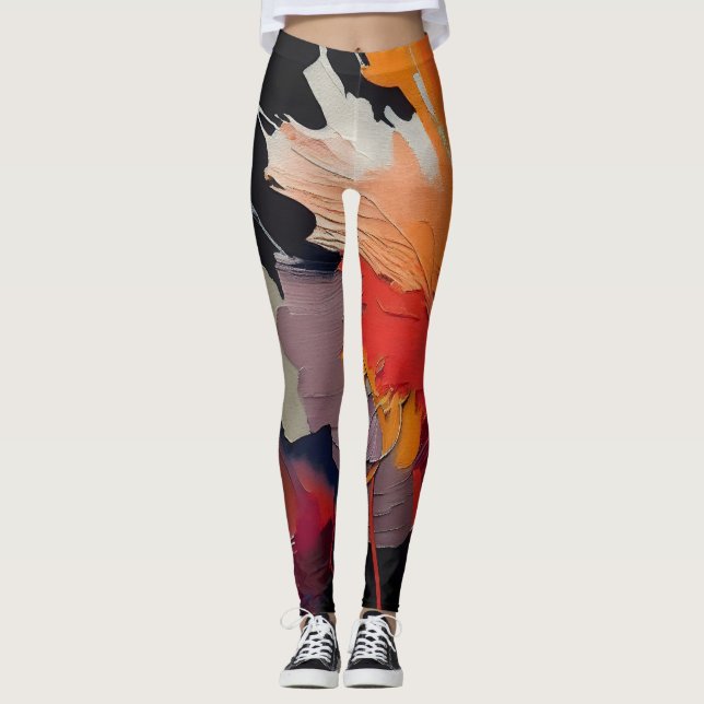 Legging Essência do Jardim I – Expressão Noturna (Frente)