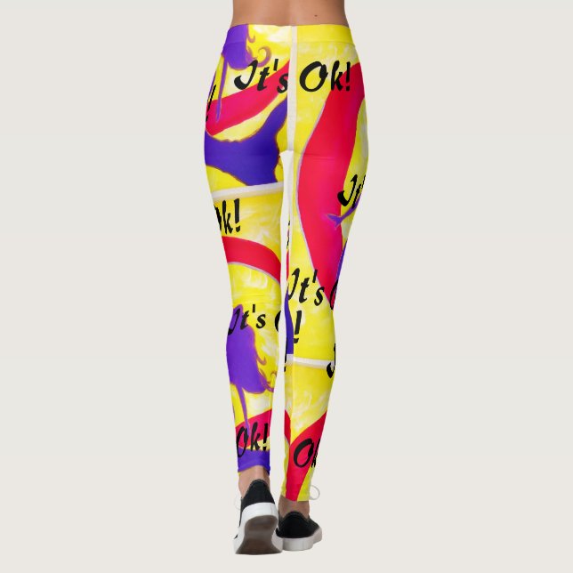 Legging Está tudo bem! Mermaid Eclipse Art de Venus Leone  (Verso)