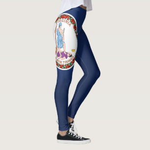Legging Estado Legal Da Virgínia Flag Fashion