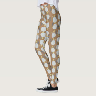Legging Estampa Botânica Dólar de Areia de Verão
