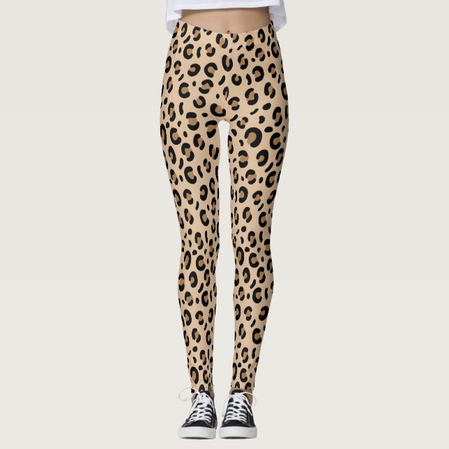 Legging estampa de leopardo guepardo funky (Frente)