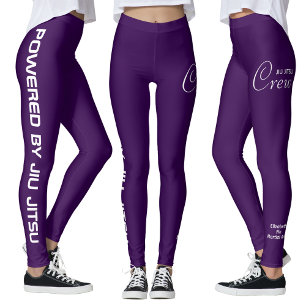 Legging Estampa Personalizada Jiu Jitsu Crew Roxo Spats