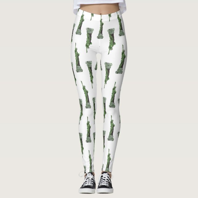 Legging estátua da liberdade de nova iorque (Frente)